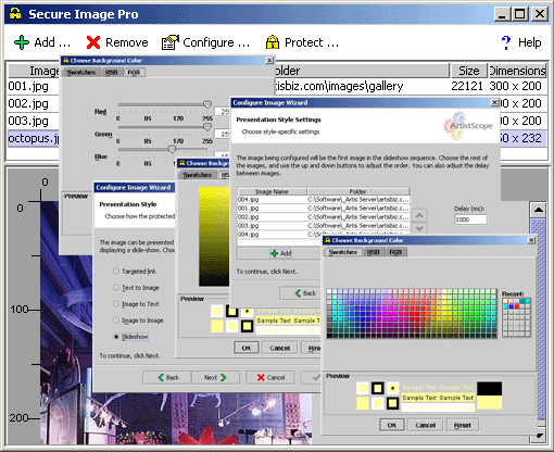 Secure Image Pro 5.0 software screenshot
