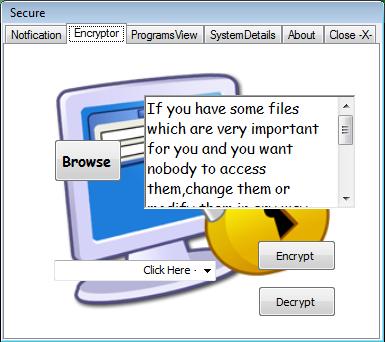 Secure 2.0 software screenshot