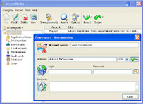 SecureWallet 1.01 software screenshot