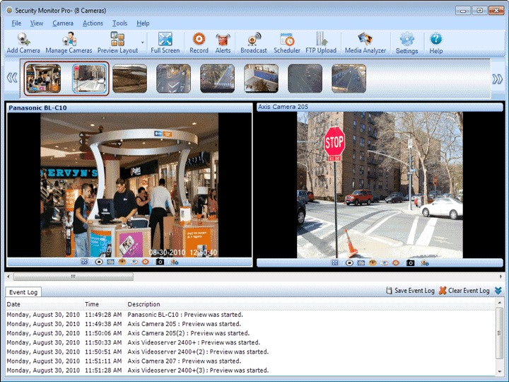 Security Monitor Pro 5.45 software screenshot