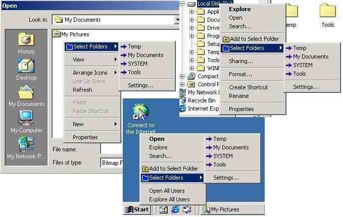 Select Folder Express 1.5 software screenshot