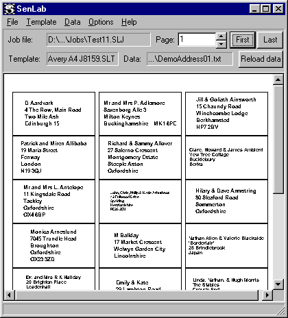 SenLab01 1.07 software screenshot