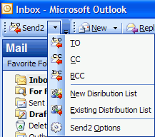 Send2 for Outlook 1.41 software screenshot