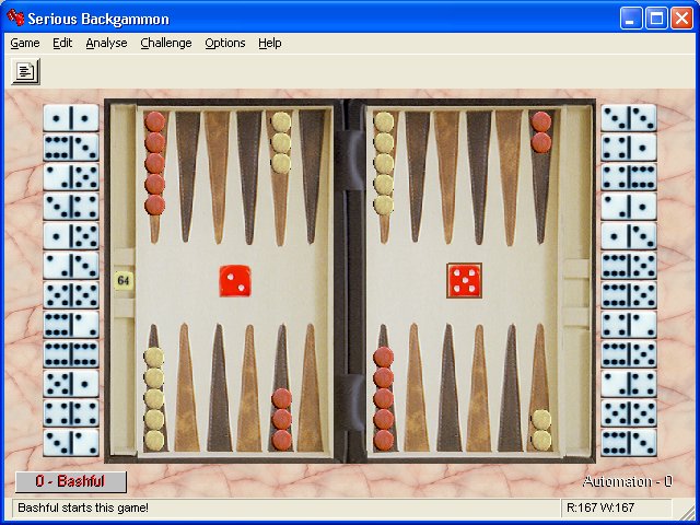 Serious Backgammon 1.32 software screenshot
