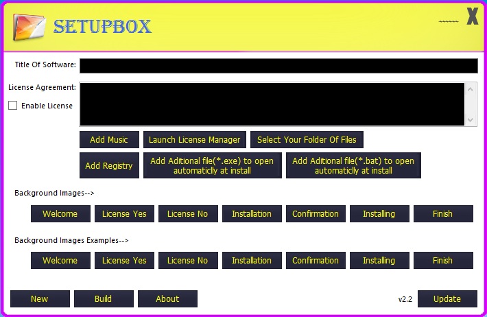 SetupBox 2.4.0.0 software screenshot