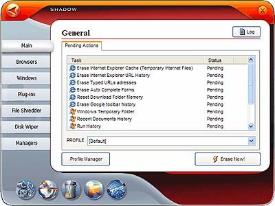 Shadow Professional 2.7 software screenshot