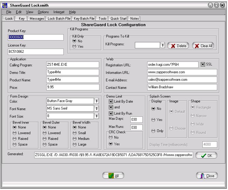 ShareGuard V1 1 software screenshot