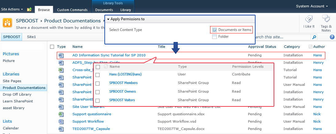 SharePoint Permission Workflow 4.4.509.1 software screenshot