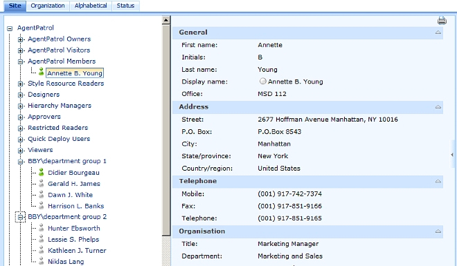 SharePoint Site User Directory 1.3.514.1 software screenshot