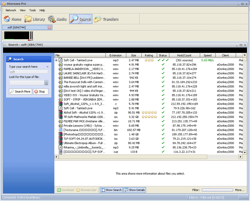 Shareaza PRO 3.8.0 software screenshot