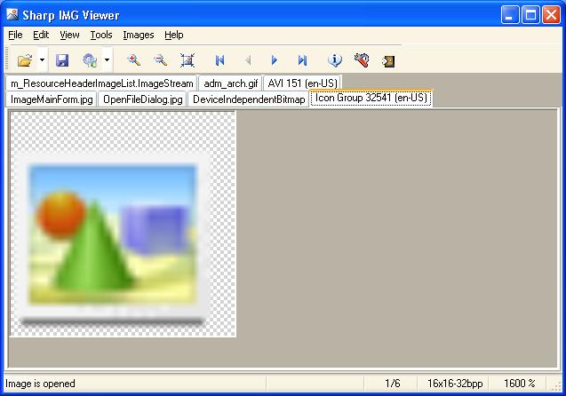 Sharp IMG Viewer 1.0.5978.19713 software screenshot