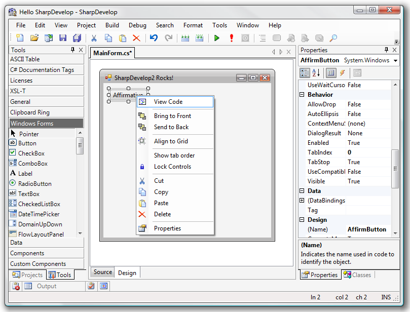 SharpDevelop 5.0.0.4755 software screenshot