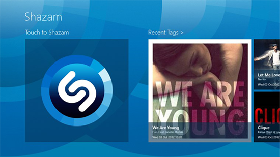 Shazam for Windows 8 and 10 4.7.9.0 software screenshot