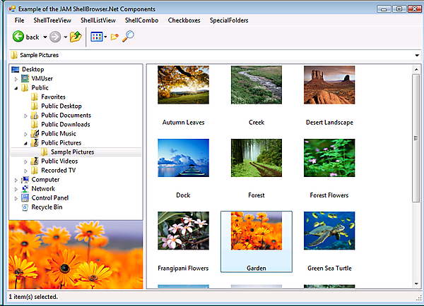 ShellBrowser .Net Edition 5.2.1 software screenshot