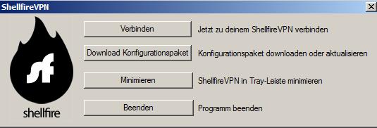 Shellfire VPN 2.7 software screenshot
