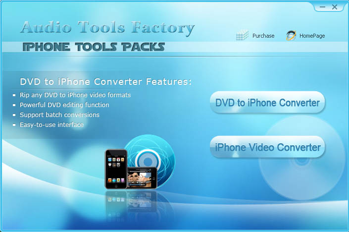 Shine iPhone Tools Packs 2.00 software screenshot
