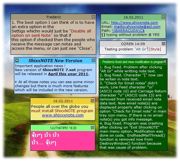 ShixxNOTE 6.net software screenshot