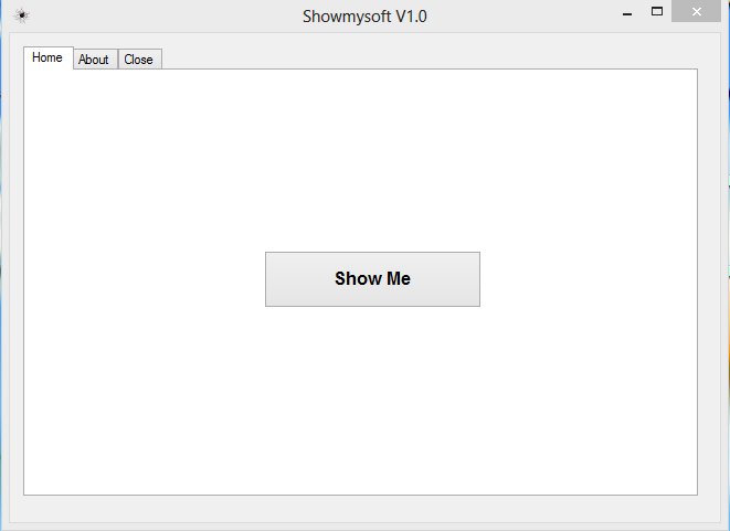 Showmysoft 1.0 software screenshot