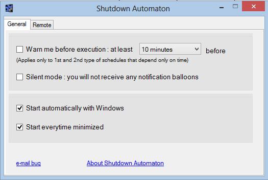 Shutdown Automaton 1.3.3 software screenshot