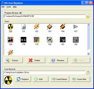 Sib Icon Replacer 2.32 software screenshot