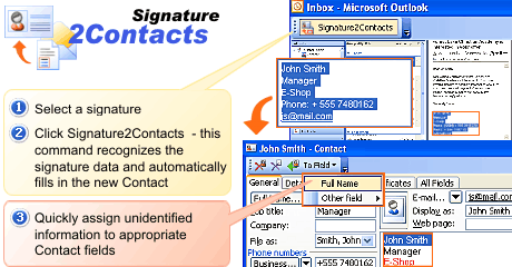 Signature2Contacts for Outlook 1.11.2176 software screenshot