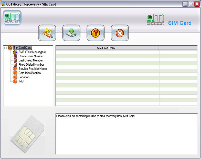 Sim Card Backup Software 4.8.3.1 software screenshot