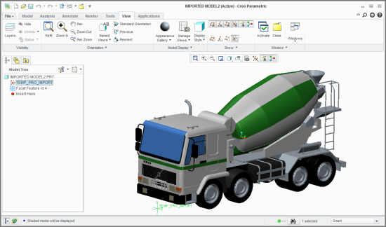 SimLab DWF Importer for PTC 3.0 software screenshot