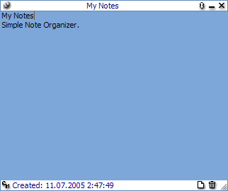 Simple Notes Organizer 1.3 software screenshot