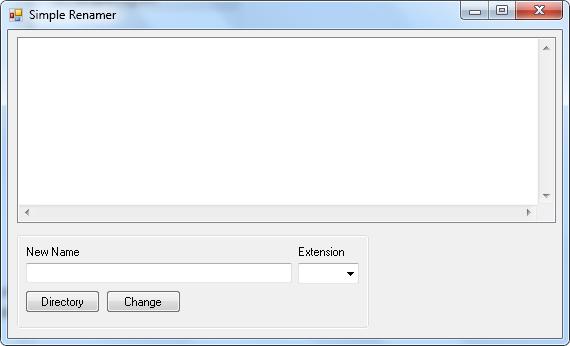 Simple Renamer 1.0.0.0 software screenshot