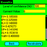Simple Risk Calculator 1.0 software screenshot