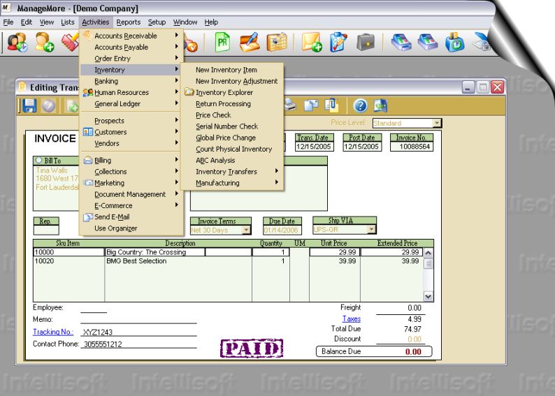 Simple Start Business Software 6.0 software screenshot