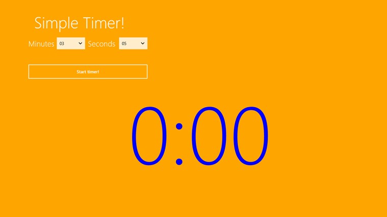 Simple Timer Pro 1.0.0.0 software screenshot