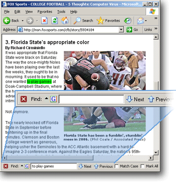 SimpleFindBar 2.1 software screenshot