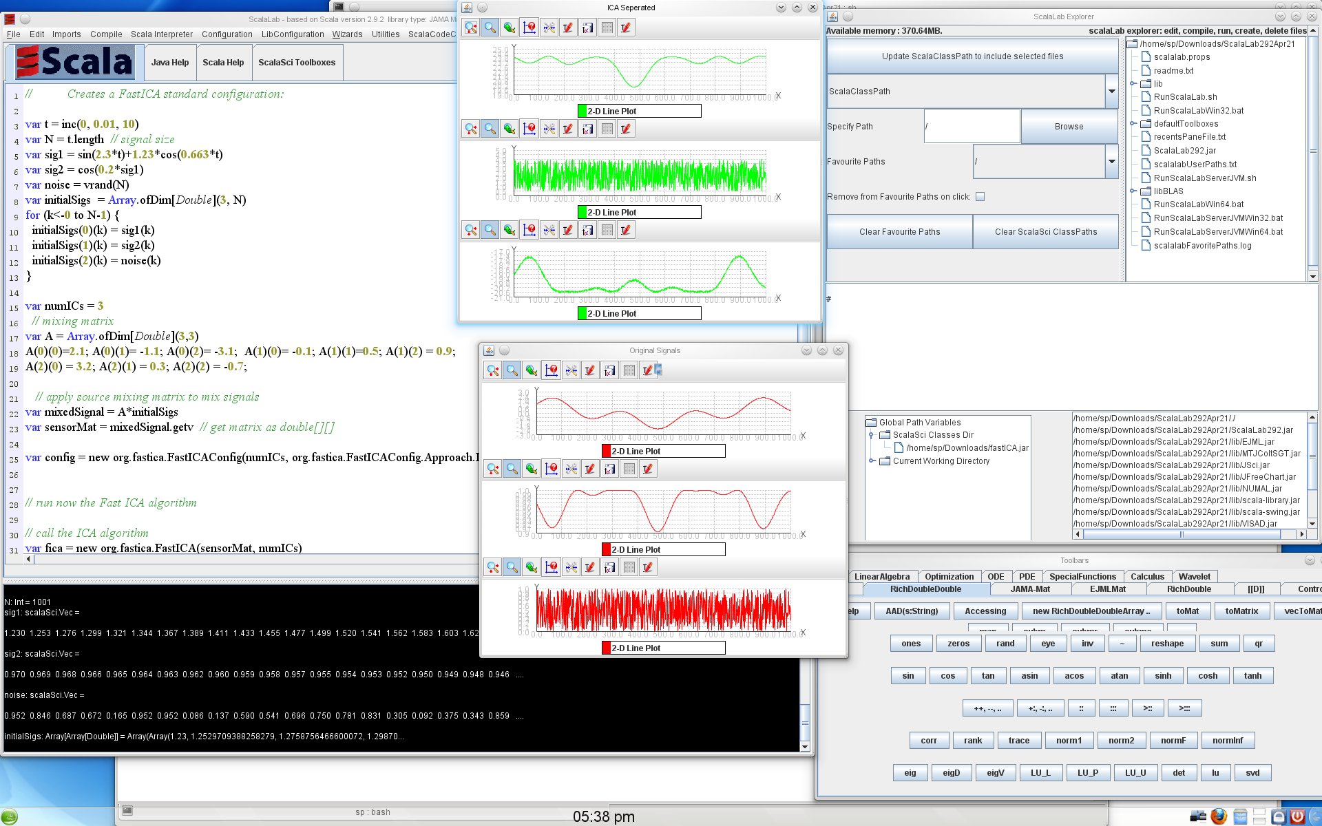 SimpleScalaLab 211 (April 16) software screenshot