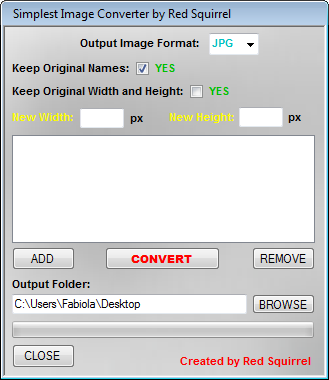 Simplest Image Converter 1.1 software screenshot