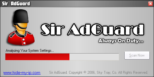 Sir AdGuard 1.0 software screenshot