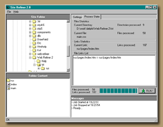 Site Refiner 2.0 software screenshot