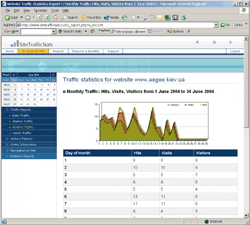 Site Traffic Stats Engine MySQL Edition 2.0 software screenshot
