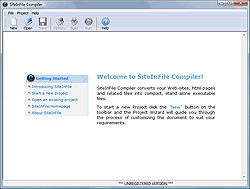 SiteInFile Compiler 4.1.2.0 software screenshot