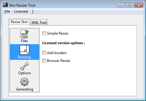 Skin Creator Tool 2.7.0 software screenshot