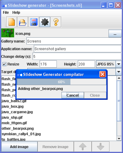 Slideshow Generator for Windows 1.00 software screenshot