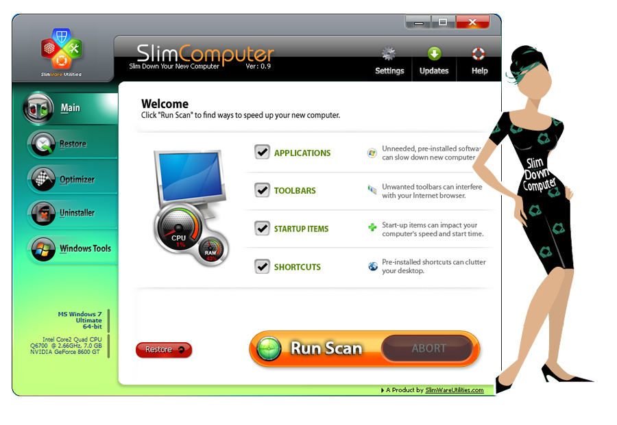 SlimComputer 1.3.28413.2140 software screenshot