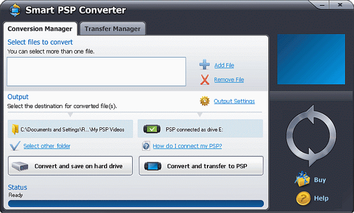 Smart PSP Converter 6.10 software screenshot