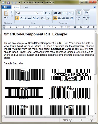 SmartCodeComponent 4.02 software screenshot