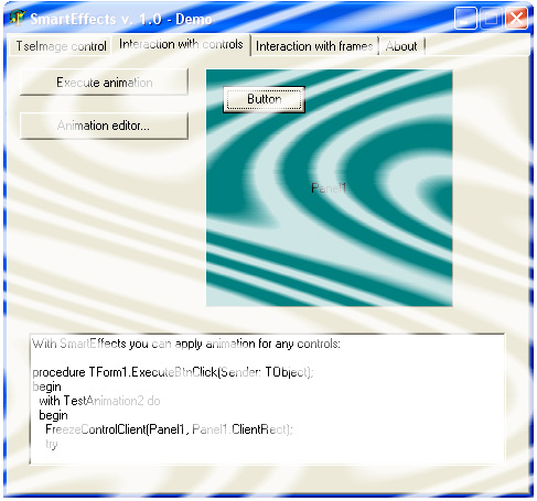 SmartEffects 2.96 software screenshot