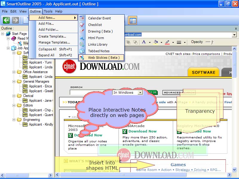 SmartOutline 2010 3.0 software screenshot