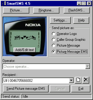 SmartSMS 5.0 software screenshot