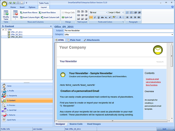SmartSerialMail 6.0.3 software screenshot