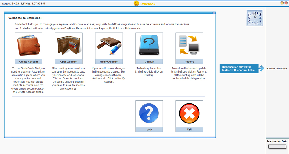 SmileBook 1.0 software screenshot