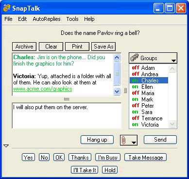 SnapTalk 5.1 software screenshot